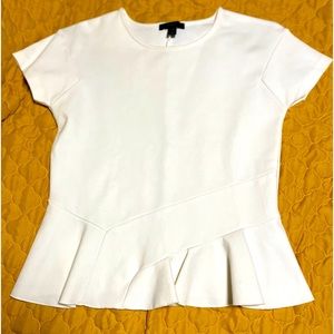J Crew XXS (also XS) short waisted top, stretchy and flirty!